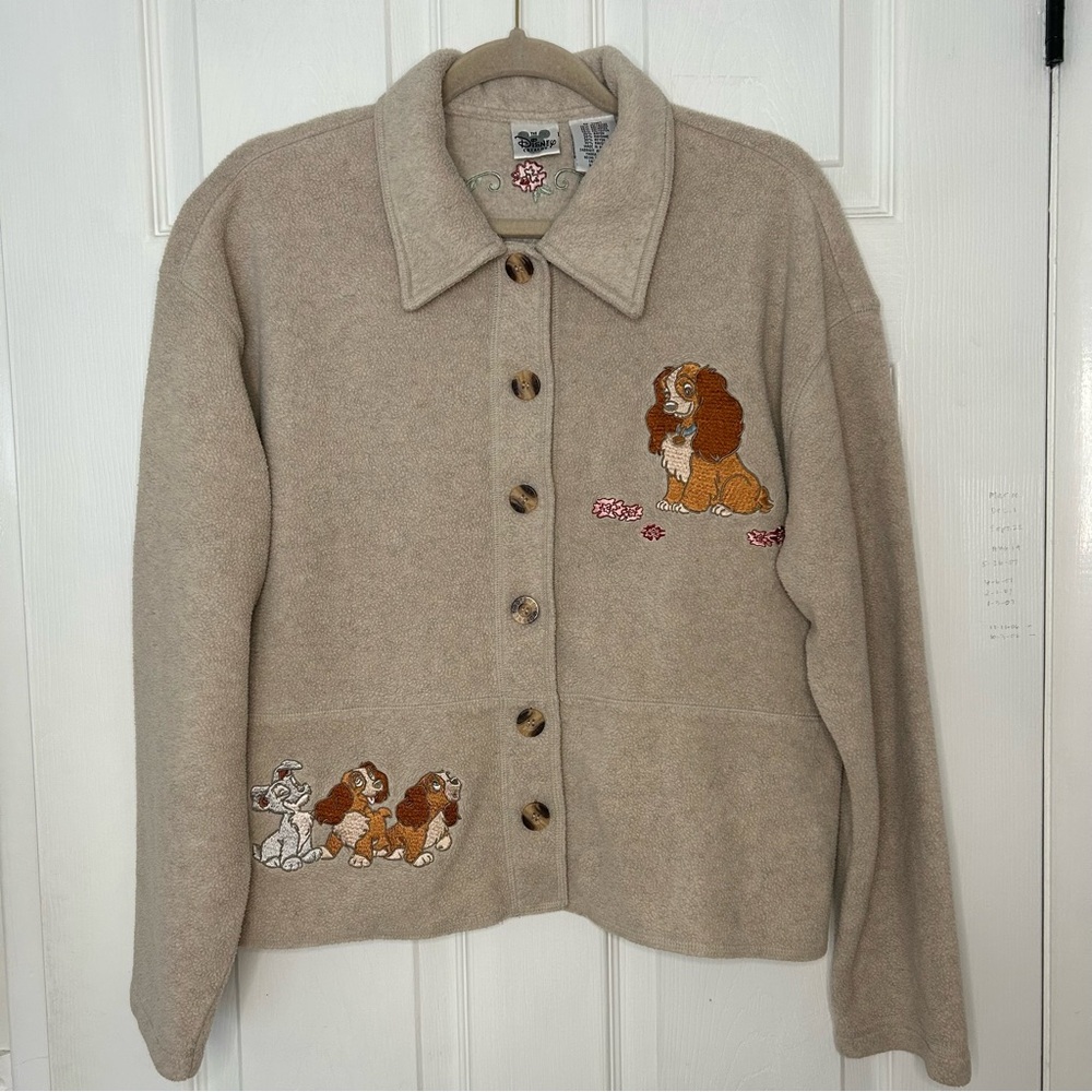 Disney Lady and the Tramp Vintage Fleece Jacket - Picture 2 of 9